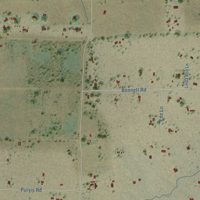 Second close-up of the map of Clay, California print showing more streets and buildings
