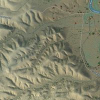 Second close-up of the map of Cliff, New Mexico print showing more streets and buildings