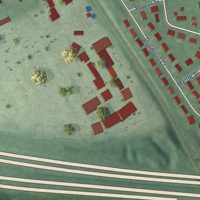 Second close-up of the map of Cliffwood, New Jersey print showing more streets and buildings