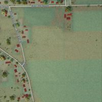 Second close-up of the map of Clifton, Idaho print showing more streets and buildings