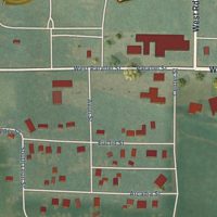 Second close-up of the map of Clifton, Kansas print showing more streets and buildings