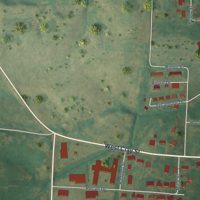 Second close-up of the map of Clinton, Kentucky print showing more streets and buildings