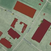 Second close-up of the map of Clyde, New Jersey print showing more streets and buildings