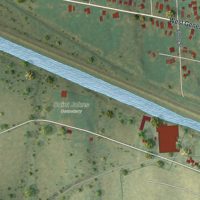 Second close-up of the map of Clyde, New York print showing more streets and buildings
