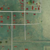 Second close-up of the map of Coats, Kansas print showing more streets and buildings