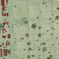 Second close-up of the map of Cold Spring Park, Wisconsin print showing more streets and buildings