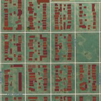 Second close-up of the map of Cole, Colorado print showing more streets and buildings