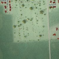 Second close-up of the map of Colman, South Dakota print showing more streets and buildings