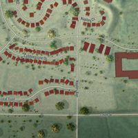 Second close-up of the map of Cologne, Minnesota print showing more streets and buildings