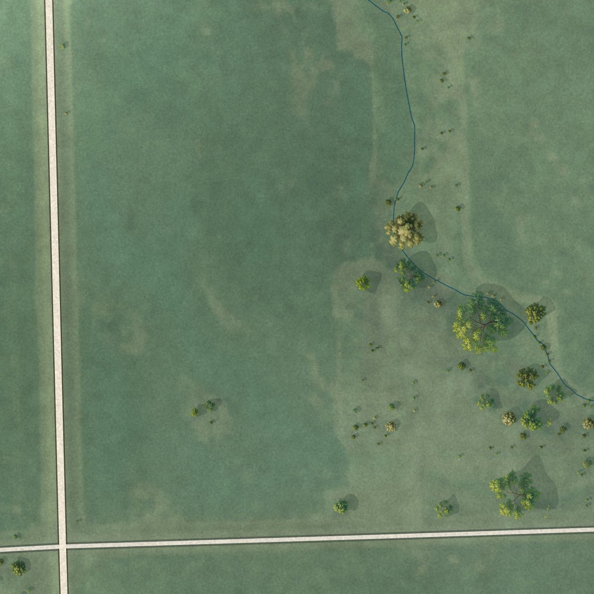 Second close-up of the map of Colon, Nebraska print showing more streets and buildings