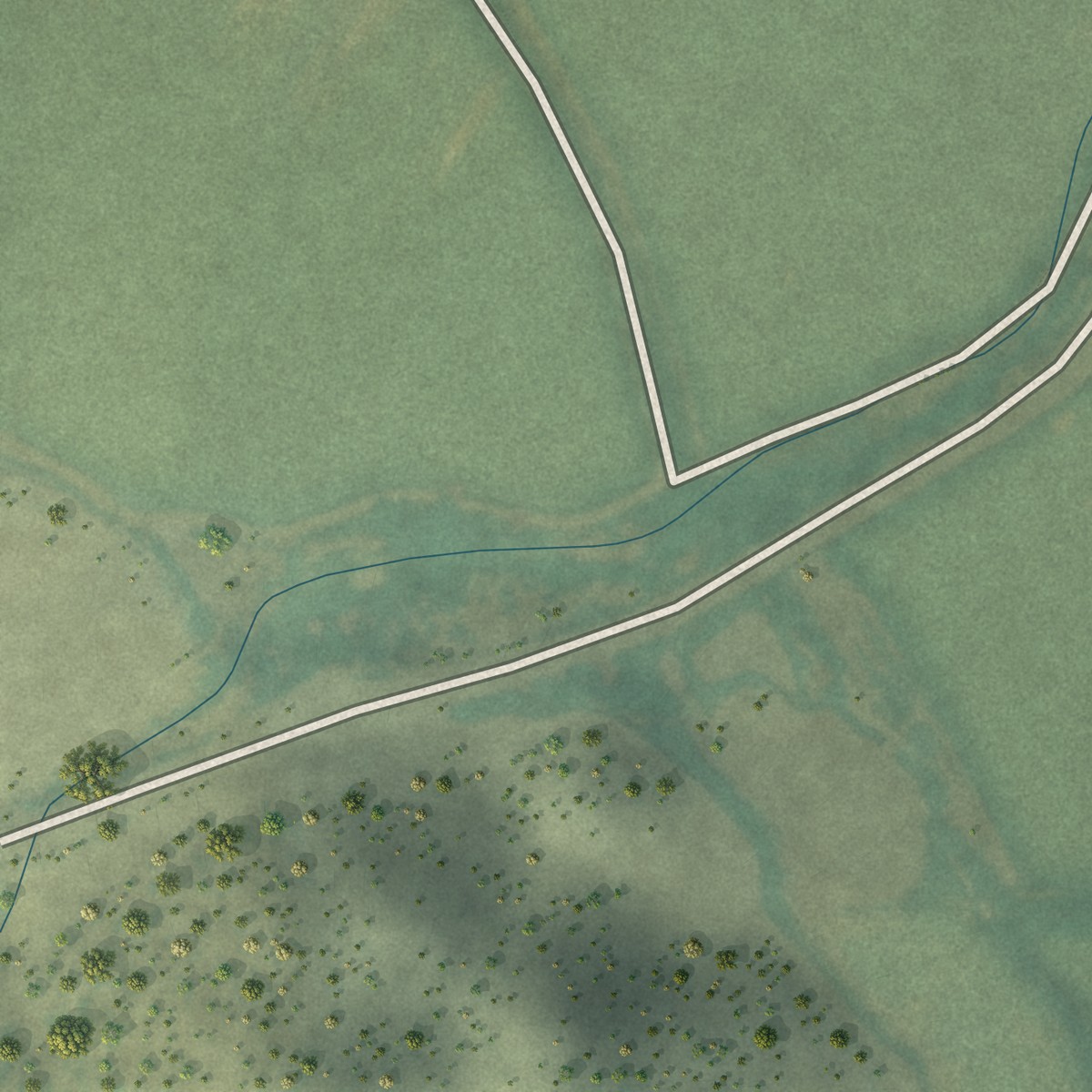 Second close-up of the map of Colona, Colorado print showing more streets and buildings