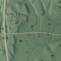 Second close-up of the map of Colony, Alabama print showing more streets and buildings
