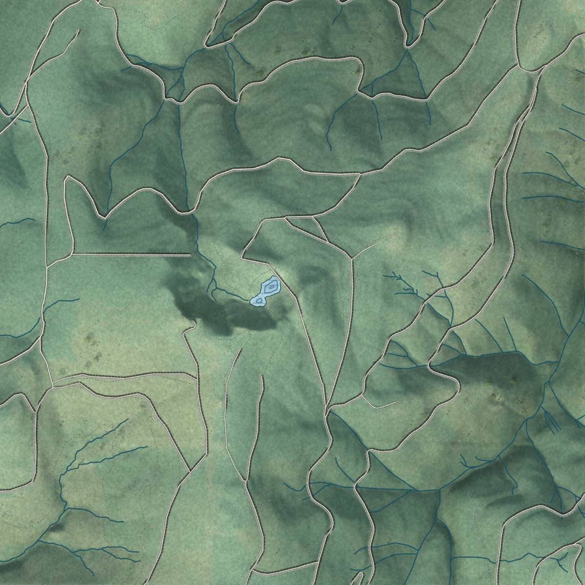 Second close-up of the map of Colton, Oregon print showing more streets and buildings
