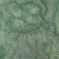 Second close-up of the map of Colts Neck, New Jersey print showing more streets and buildings