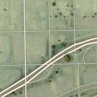 Second close-up of the map of Concordia, Wisconsin print showing more streets and buildings