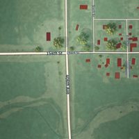 Second close-up of the map of Conde, South Dakota print showing more streets and buildings