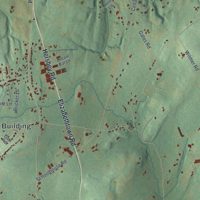 Second close-up of the map of Conewago, Dauphin County, Pennsylvania print showing more streets and buildings