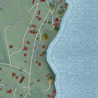 Second close-up of the map of Conkling Park, Idaho print showing more streets and buildings