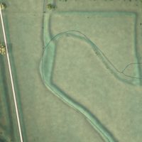 Second close-up of the map of Connelsville, Missouri print showing more streets and buildings