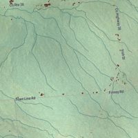 Second close-up of the map of Constable, New York print showing more streets and buildings