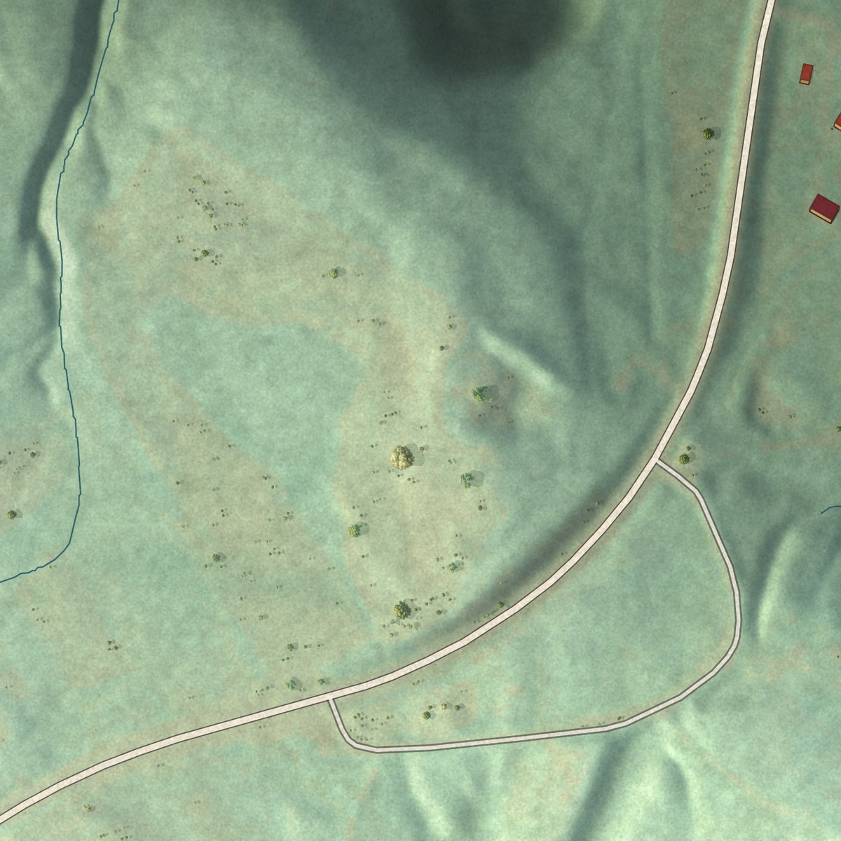 Second close-up of the map of Constableville, New York print showing more streets and buildings