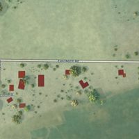 Second close-up of the map of Cooksville, Illinois print showing more streets and buildings
