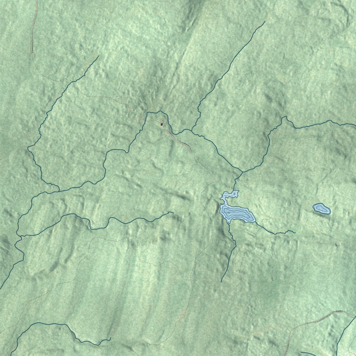 Second close-up of the map of Corinth, New York print showing more streets and buildings