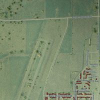 Second close-up of the map of Cortland, Illinois print showing more streets and buildings