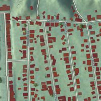 Second close-up of the map of Coto Norte, Puerto Rico print showing more streets and buildings