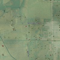 Second close-up of the map of Courtland, Wisconsin print showing more streets and buildings