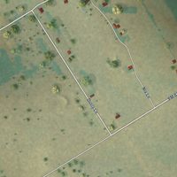 Second close-up of the map of Covington, Texas print showing more streets and buildings