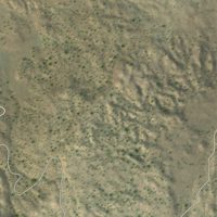 Second close-up of the map of Coyote, New Mexico print showing more streets and buildings