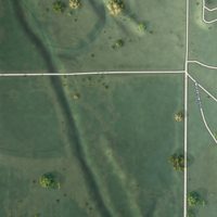 Second close-up of the map of Cushing, Nebraska print showing more streets and buildings