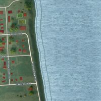 Second close-up of the map of Cusick, Washington print showing more streets and buildings