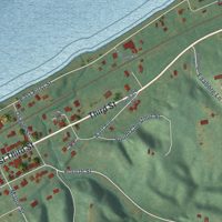 Second close-up of the map of Dallas City, Illinois print showing more streets and buildings