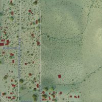 Second close-up of the map of Dammeron Valley, Utah print showing more streets and buildings