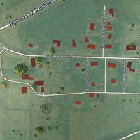 Second close-up of the map of Danvers, Minnesota print showing more streets and buildings