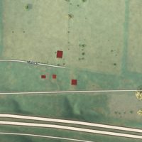 Second close-up of the map of Danville, Missouri print showing more streets and buildings