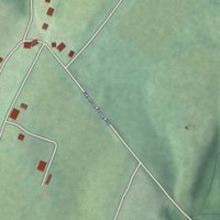 Second close-up of the map of Dargan, Maryland print showing more streets and buildings