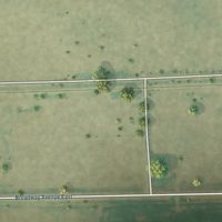 Second close-up of the map of De Lamere, North Dakota print showing more streets and buildings