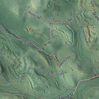 Second close-up of the map of Decatur, Clearfield County, Pennsylvania print showing more streets and buildings