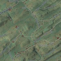 Second close-up of the map of Decatur, Mifflin County, Pennsylvania print showing more streets and buildings