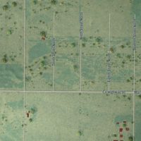 Second close-up of the map of Deer Creek, Minnesota print showing more streets and buildings