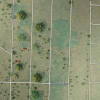 Second close-up of the map of Del Mar Heights, Texas print showing more streets and buildings