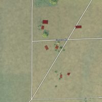 Second close-up of the map of Denio, Nevada print showing more streets and buildings