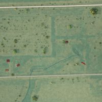 Second close-up of the map of Dennis, Kansas print showing more streets and buildings