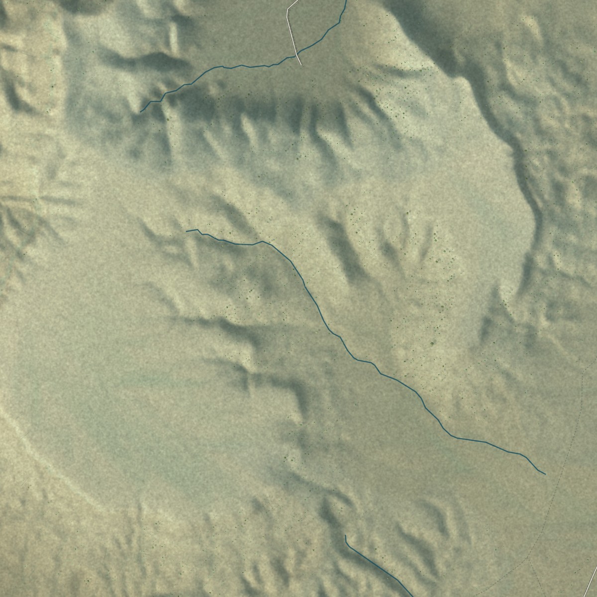 Second close-up of the map of Dilkon, Arizona print showing more streets and buildings