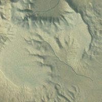 Second close-up of the map of Dilkon, Arizona print showing more streets and buildings