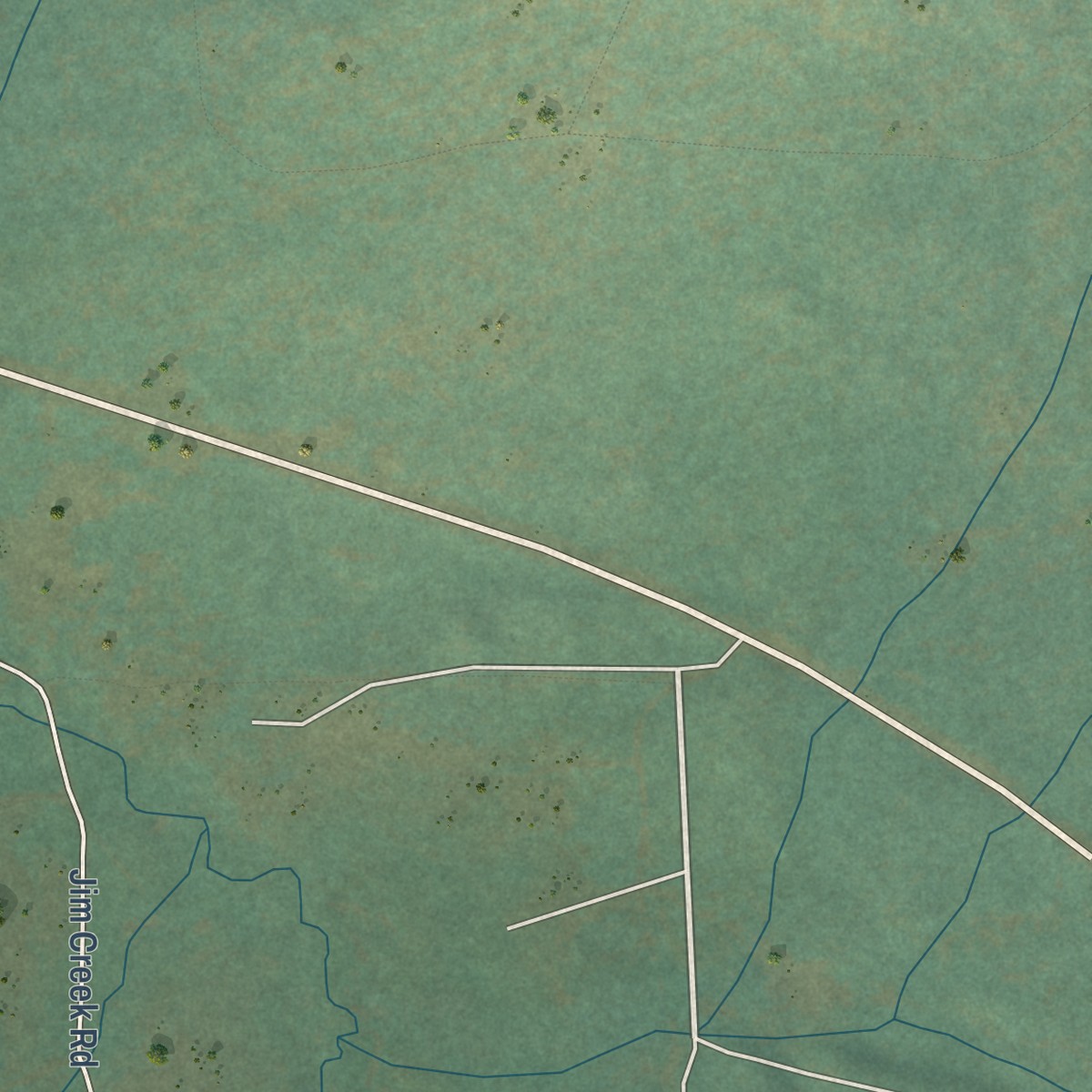 Second close-up of the map of Disautel, Washington print showing more streets and buildings