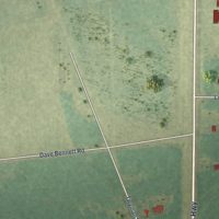 Second close-up of the map of Dixie Union, Georgia print showing more streets and buildings